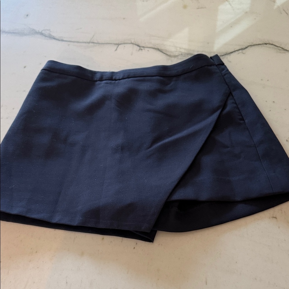 Aritzia Navy Wrap Skort